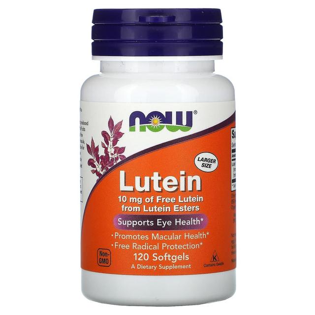 NOW Foods, Lutein, 10 mg, 120 Softgels on Productcaster.