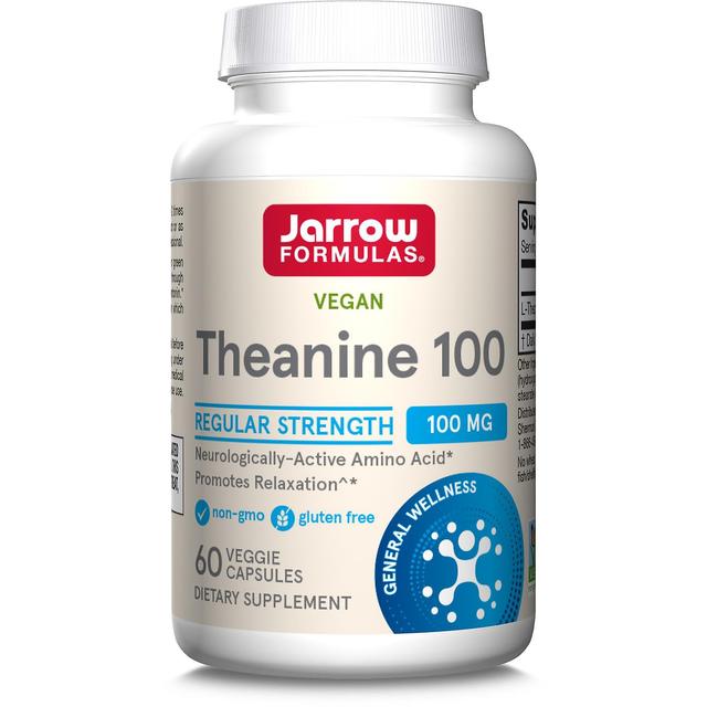 Jarrow Formulas L-Theanine 100mg 60 kasviskapselia on Productcaster.