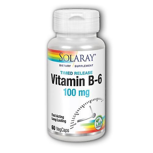 Solaray Vitamin B-6,100 mg,60 Caps (Pack of 3) on Productcaster.