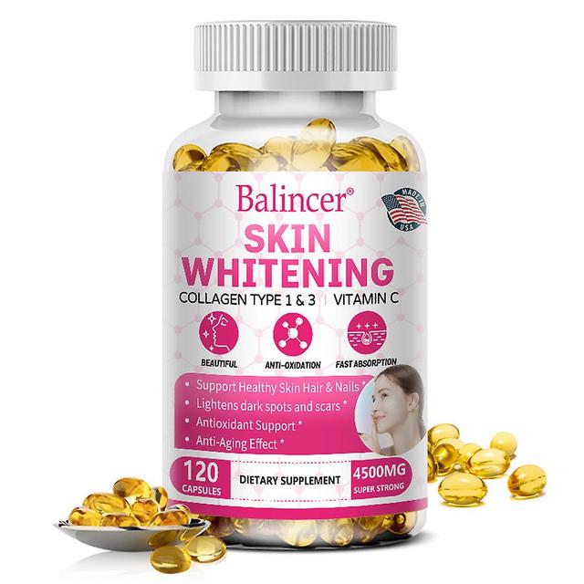 Vorallme Balincer Collagen And Vitamin C Capsules Promote Hair Growth, Strengthen Brittle Nails, Anti-aging, Support Joints And Bones 120count-1 bo... on Productcaster.