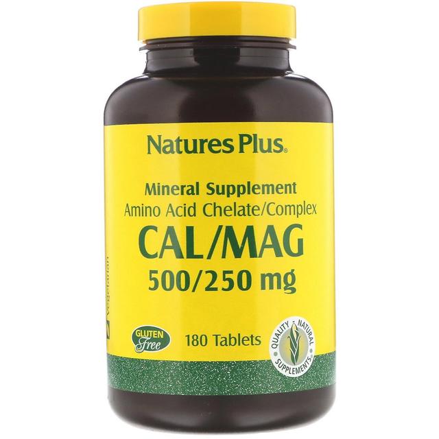 Nature's Plus, Cal/Mag, 500/250 mg, 180 Tablets on Productcaster.