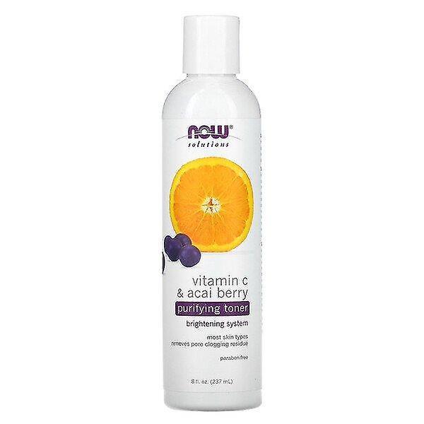 NOW Foods Nu livsmedel, lösningar, renande toner, vitamin C & Acai bär, 8 fl oz (237 ml) on Productcaster.