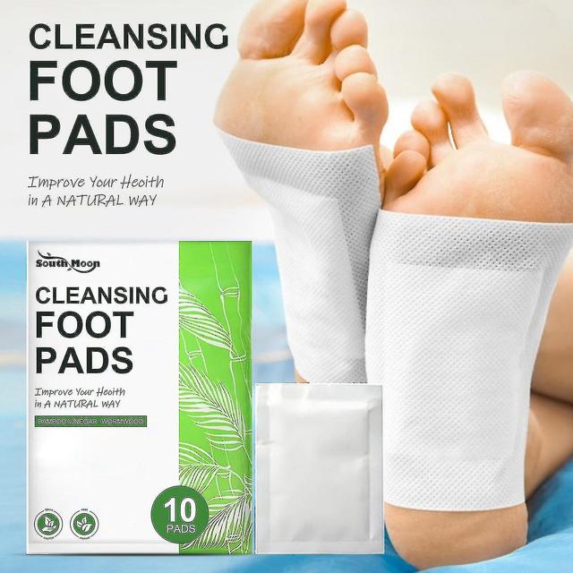 Patchs de pieds de charbon de bambou naturel Moisture Toxin Foot Patches 10pc/sac on Productcaster.