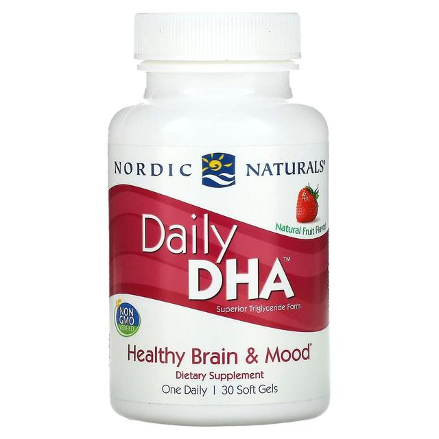 Nordic Naturals, Daily DHA, Natural Fruit, 30 pehmeää geeliä on Productcaster.