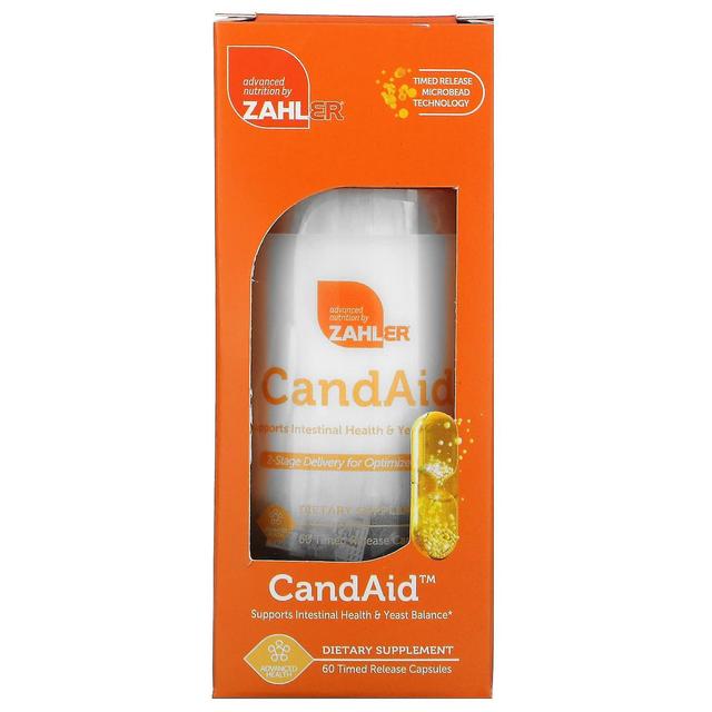 Zahler, CandAid, Supports Intestinal Health & Yeast Balance, 60 Timed Release Capsules on Productcaster.