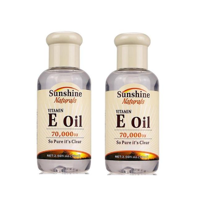 1-3pcs Sunshine Naturals Olio di vitamina E 70000iu Liquido 75ml Invecchiamento Rughe Cura della pelle 2pcs on Productcaster.