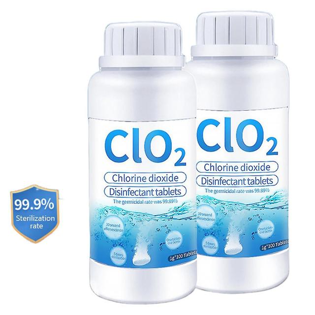 100/200pcs Food Grade Chlorine Dioxide Effervescent Tablet Clo2 Anti-bacterial Disinfection Chemical Tablet B2 100pcs on Productcaster.