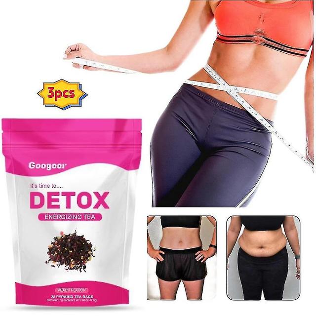 1-3stk detox te - helt naturlig, understøtter sund vægt, hjælper med at reducere oppustethed 3pcs on Productcaster.