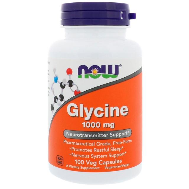 Now Foods, Glycine, 1,000 mg, 100 Veg Capsules on Productcaster.