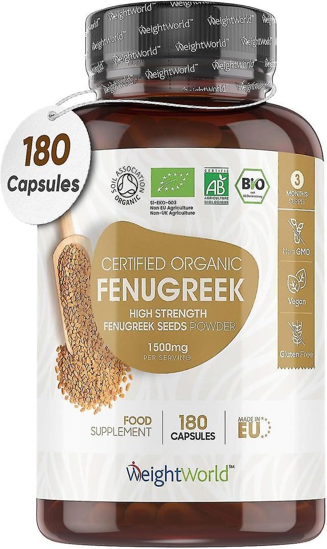 Organické kapsuly senovky gréckej - 2250mg na 3 kapsuly - 180 tabliet - 100% čistý prášok zo senovky gréckej - certifikovaný Soil Association - boh... on Productcaster.