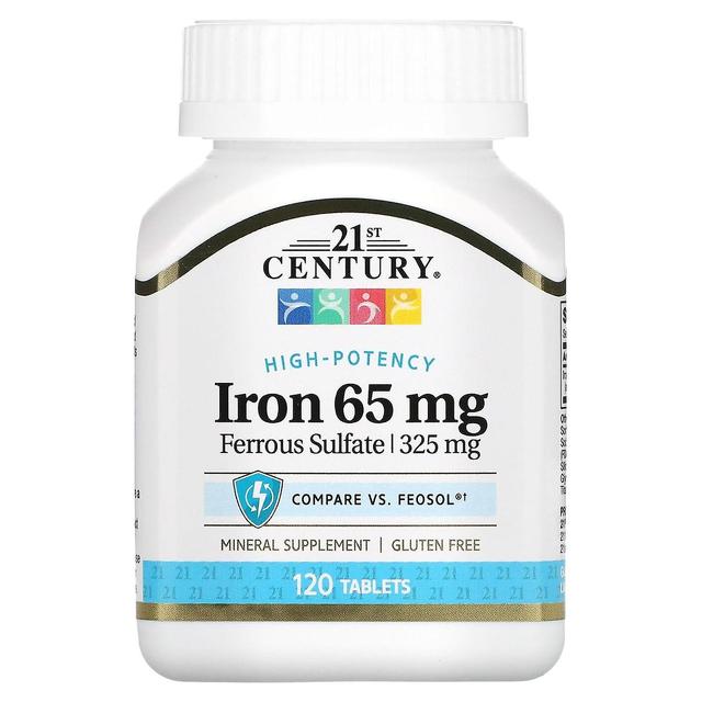 21st Century, Iron, 65 mg, 120 Tablets on Productcaster.