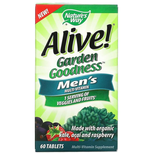 Nature's Way, Alive! Garden Goodness, Men's Multivitamin, 60 Tablets on Productcaster.