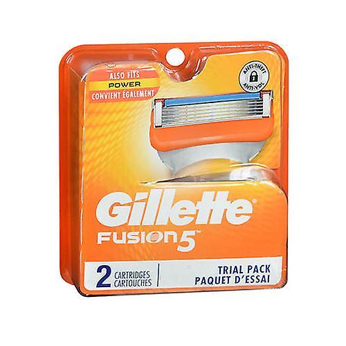 Gillette Fusion Cartridges, 2 Each (Pack of 1) on Productcaster.