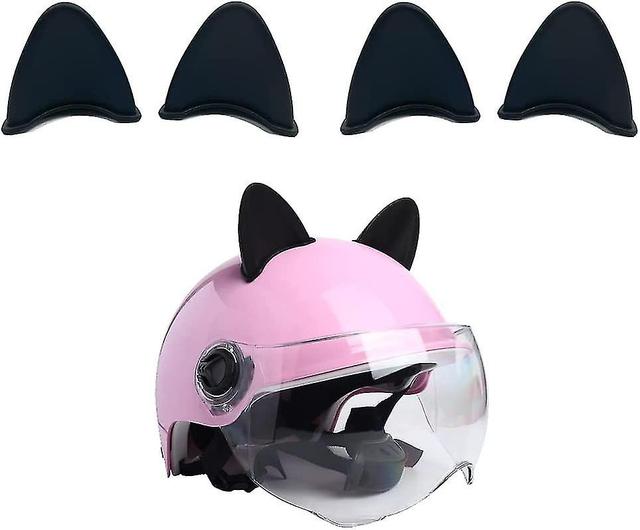 Casque De Moto Dcoratif, De Ornement De Casque D'oreilles De Chat, Casque De Moto Oreilles De Chat Autocollant, Accessoires De Moto Personnaliss Auto- on Productcaster.