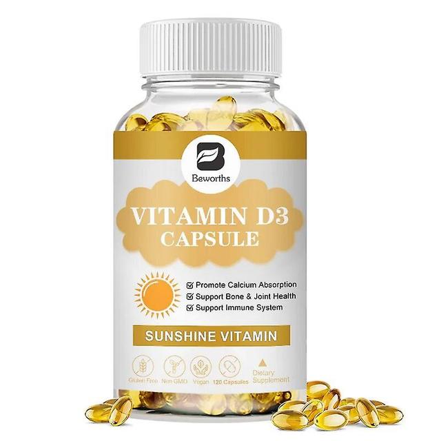 Eccpp Vitamin D3 5000 Iu With Coconut Mct Oil,high Potency Vitamin D Supplement To Support Bone,joint,breast,heart,colonimmune Health 1bottles 120pcs on Productcaster.