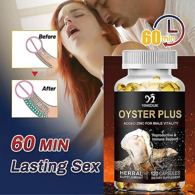 Oyster Plus Zink & Taurin Meeresnährstoffe Nahrungsergänzungsmittel für eine verbesserte männliche Funktion 1 Flaschen 60 pcs on Productcaster.