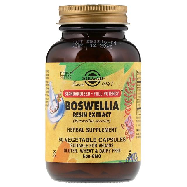 Solgar, Boswellia Resin Extract, 60 Vegetable Capsules on Productcaster.