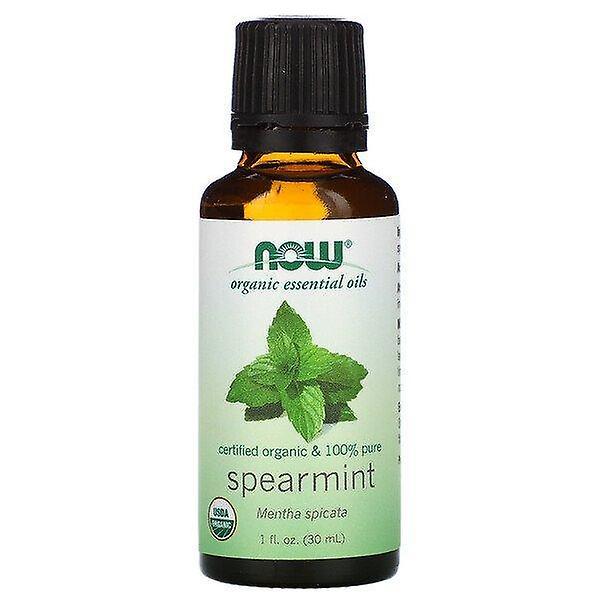 NOW Foods Nu Fødevarer, Økologiske æteriske olier, Spearmint, 1 fl oz (30 ml) on Productcaster.