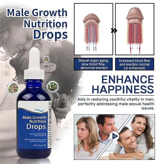 NEW Male Growth Nutrition Drops, Blue Direction Benefit Drops for Men on Productcaster.