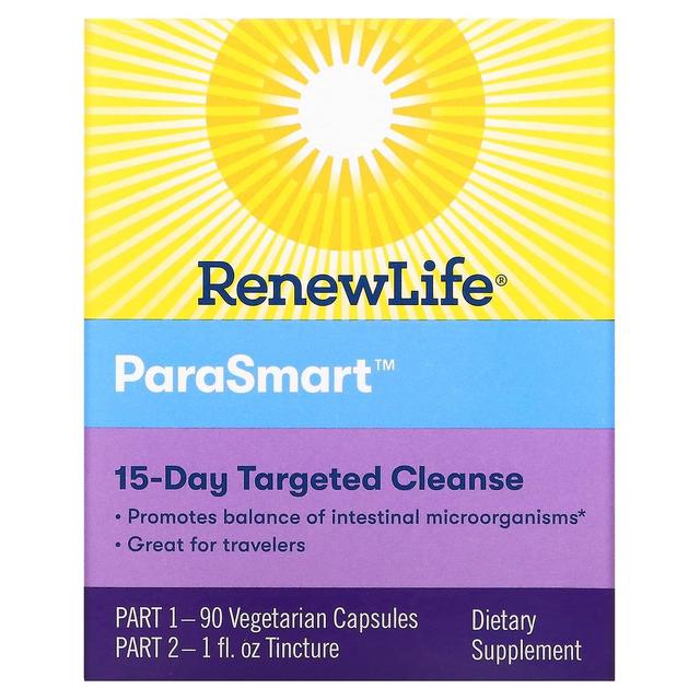 Renew Life Forny livet, ParaSmart, 15-dages målrettet rensning, 2-delt on Productcaster.