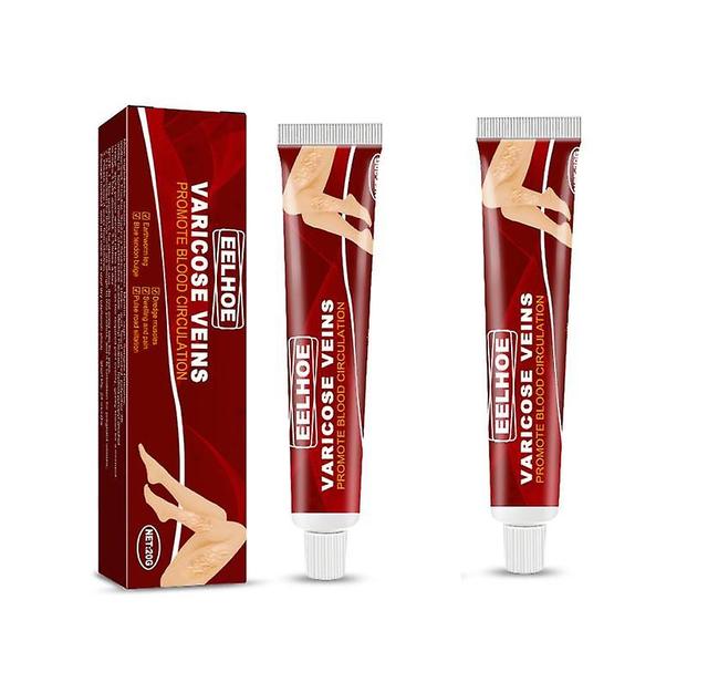 Eelhoe Vein Massage Varicose Ointment Relieves Leg Vascular Swelling Calf Swelling Earthworm Leg Vein Massage Ointment 20g 2PCS on Productcaster.