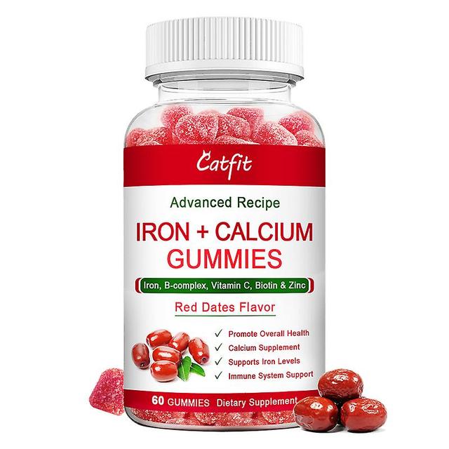 Tib Nature Jujube Gummies Enrich The Blood Antisenescence Calcium And Iron Vitamin And Dietary Fiber Supplementation red date 60pcs on Productcaster.