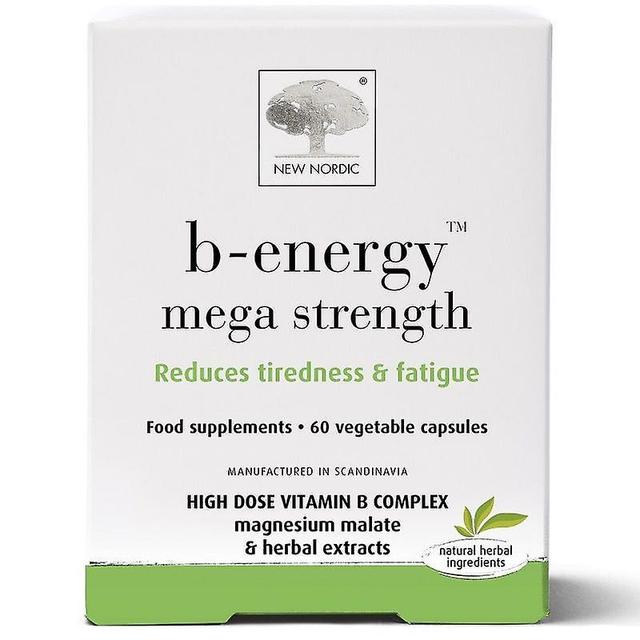 New Nordic Nuove Nordic B-Energy Mega Strength Capsule 60 (NLF081) on Productcaster.