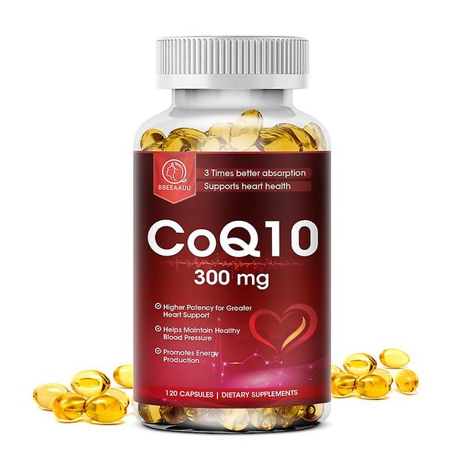 Visgaler 300 mg Bio-Coenzym Q10 mit ultrahoher Absorption fördert die Herz-Kreislauf- und Herzgesundheit Liefert Energie, gesunde Nahrung 120PCS on Productcaster.