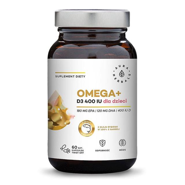 Aura Herbals omega+ 60 capsules BI6366 on Productcaster.