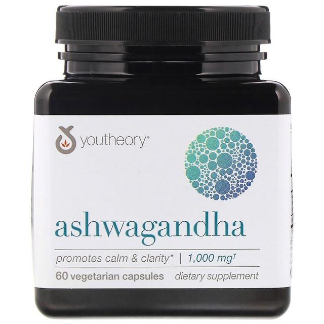 Youtheory, Ashwagandha, 1.000 mg, 60 cápsulas vegetarianas on Productcaster.