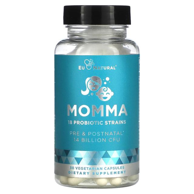 Eu Natural, Momma, 18 Probiotic Strains, 14 Billion CFU, 30 Vegetarian Capsules on Productcaster.