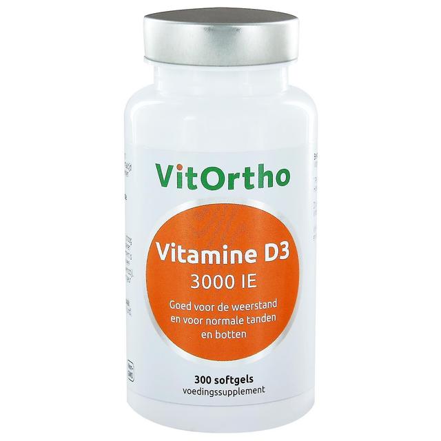 Vitamine D3 3000 IE (300 softgels) - VitOrtho on Productcaster.