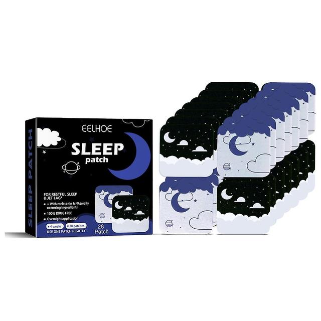 28pcs/box Improve Sleep Patch Anxiety Essential Oil Relieve Headache Stress Plaster Improve Insomnia Body Relax Sticker on Productcaster.