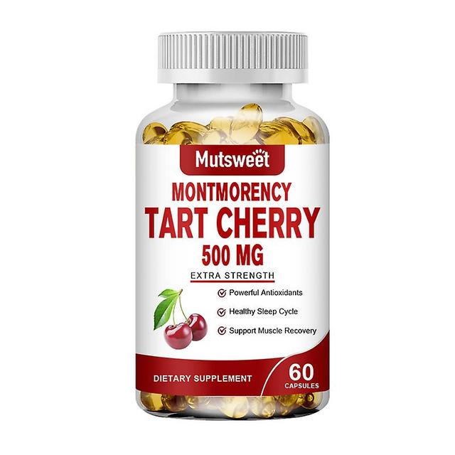 Tib Mutsweet Tart-cherry Extract Gels 500mg Contains Powerful Antioxidants Flavonoids Supports Metabolic Functions General Wellness 60 cap 1 Bottle on Productcaster.