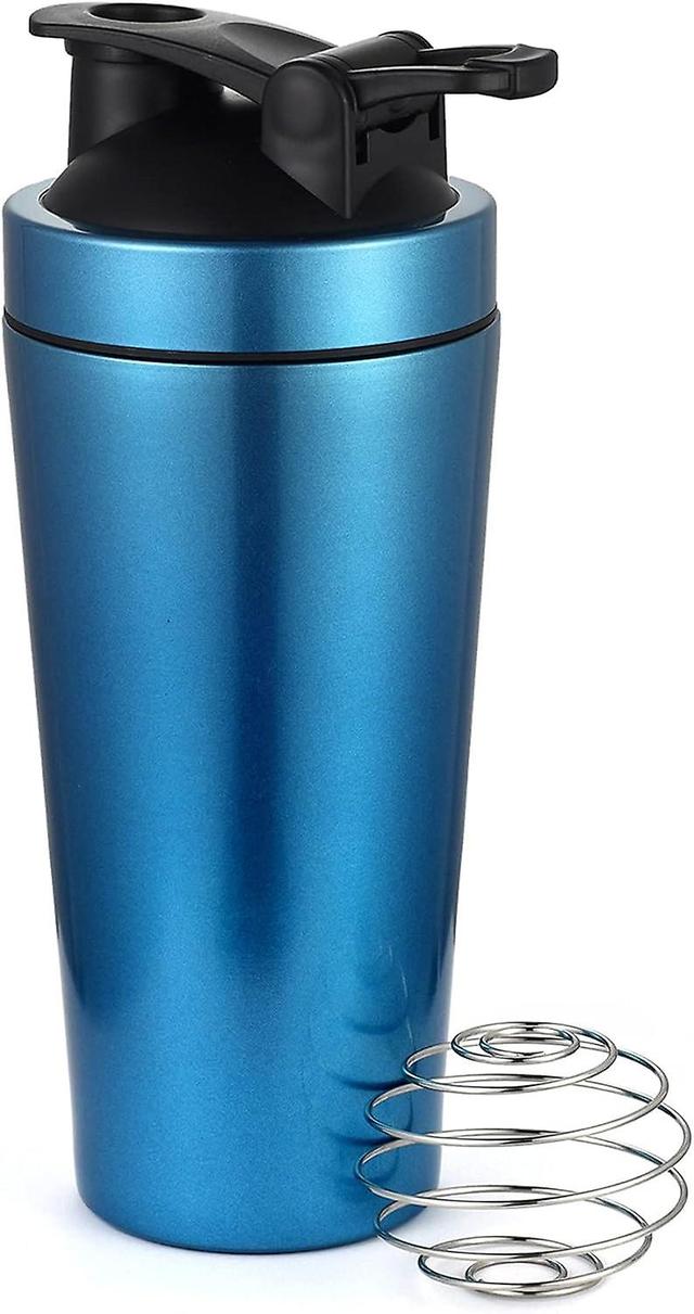 Xox-25oz Stainless Steel Protein Shaker Bottle With Mixing Ball, Travel Cup Suitable For Fitness Protein Powder Milkshake Smoothie on Productcaster.