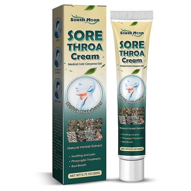 1/2pcs Crema mal di gola naturale estratto di erbe tonsille Mal di gola Mal di gola sollievo crema dimensione 2pcs on Productcaster.