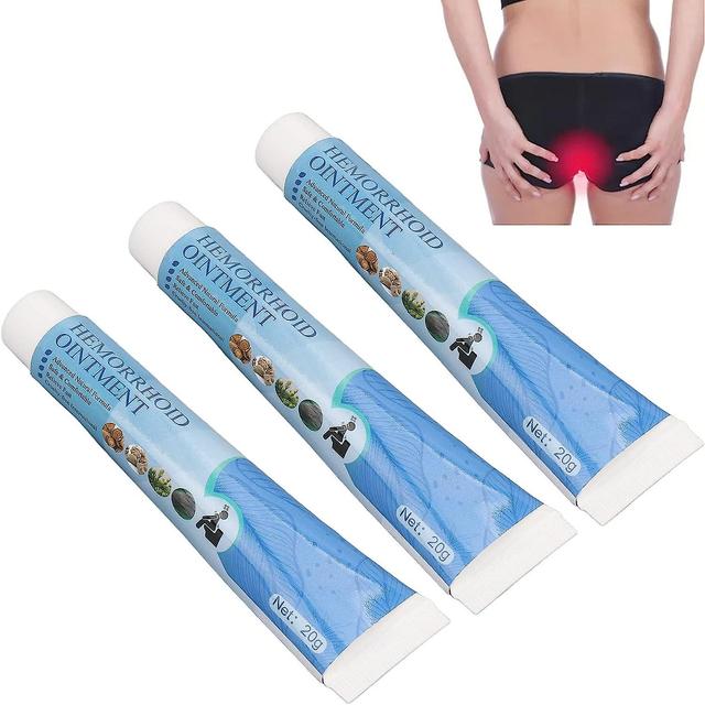 Elsavct Haemorrhoid Cream 3 Pack Ointment Lymphatic Drainage Itching Relief Herbs Mild Anus Health Care Cream Ointment Mild Cushion on Productcaster.