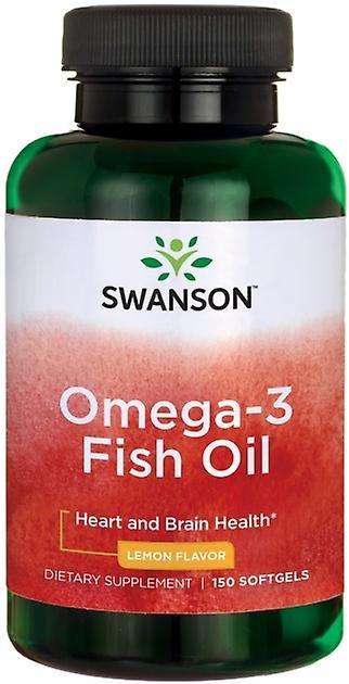 Swanson Omega 3 Fiskolja Lemon 150 Softgel 275 gr on Productcaster.