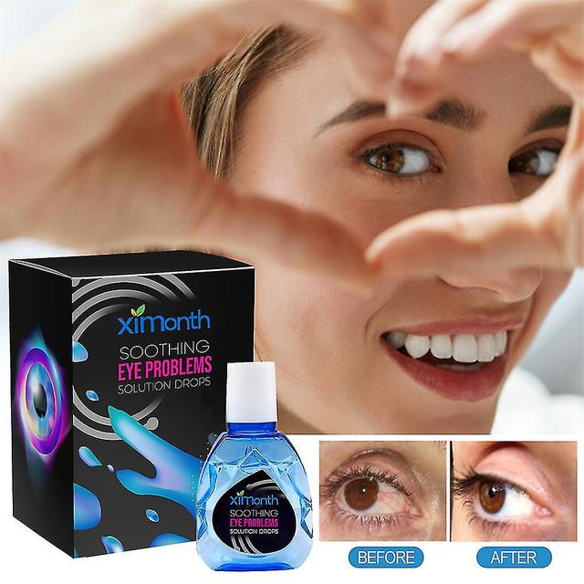 3x Cool Eye Drops Medical Cleanning Detox Relieves Discomfort Removal Fatigue Improve Vision Relax Massage Eye Care 10ml on Productcaster.