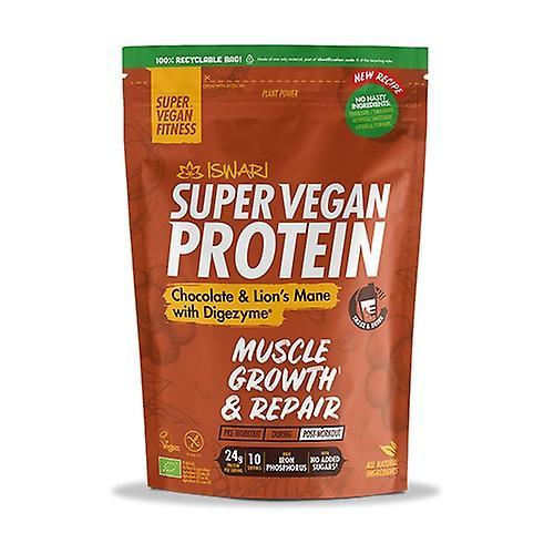 Iswari Super vegansk protein choco & løve mane 400 g pulver (chokolade) on Productcaster.