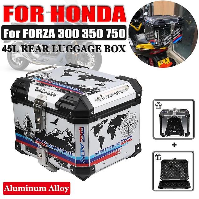 Arysiedder Caja Superior Para Motocicleta, Para Honda Forza 300, 350, 750, Forza300, Forza350, Forza 750, 45l, Equipaje Trasero, Funda Para Casco, ... on Productcaster.