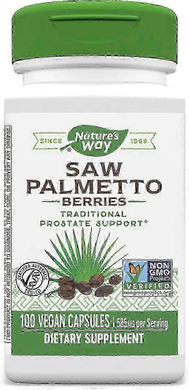 Nature's Way Saw Palmetto Bayas, 585 mg, Cápsulas, 100 unidades on Productcaster.