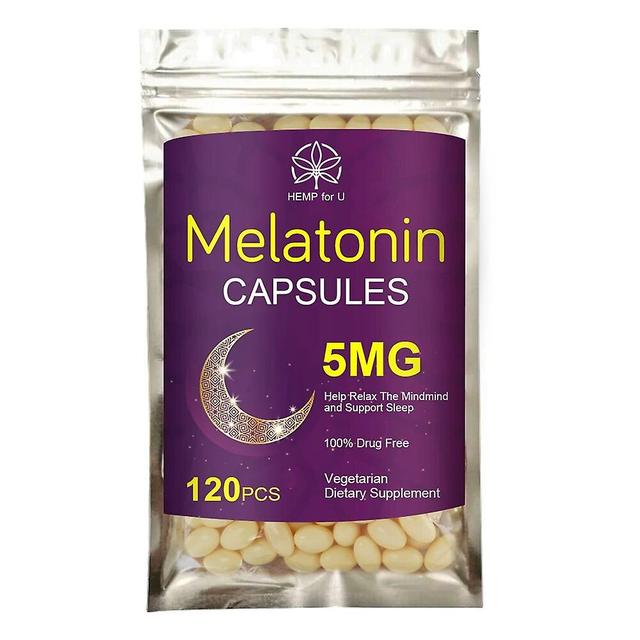 Tib 5mg Melatonin Capsule For Lack Of Sleep Help Sleep Good Sleep Quality Anti-aging Beauty Health Extend Sleep Time Tib 120PCS on Productcaster.