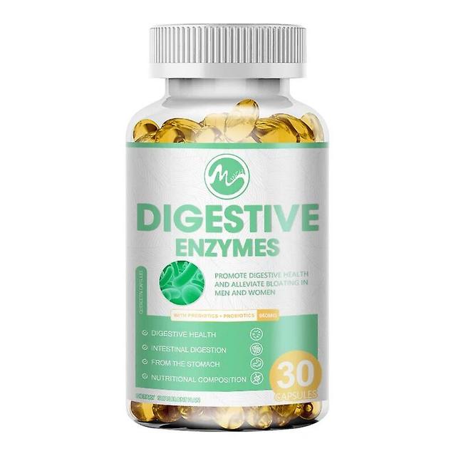 Digestive Enzyme Capsules Supports Healthy Digestion Pancreatic Enzymes Amylase Lipase Bromelain Lactase Papain ProteaseTIB TIB . 30 capsules on Productcaster.