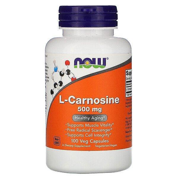 NOW Foods Nu Fødevarer, L-Carnosin, 500 mg, 100 Veg Kapsler on Productcaster.