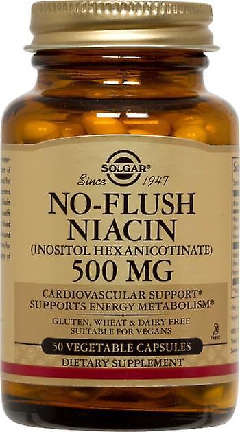 Solgar No-Flush Niacin 500 mg (Vitamin B3) Vegetable Capsules, 50 on Productcaster.