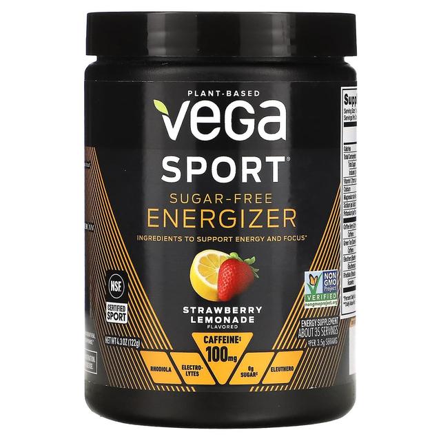 Vega, urheilu, sokeriton energisoija, mansikkalimonadi, 4,3 oz (122 g) on Productcaster.