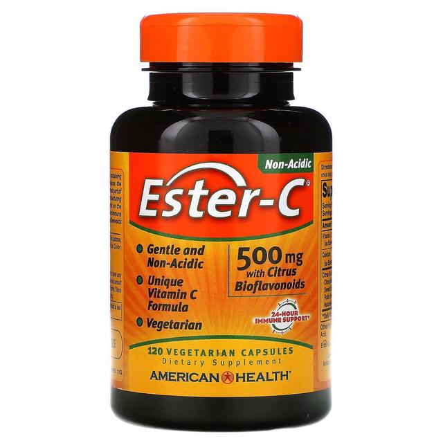 American Health, Ester-C with Citrus Bioflavonoids, 500 mg, 120 Vegetarian Capsules on Productcaster.