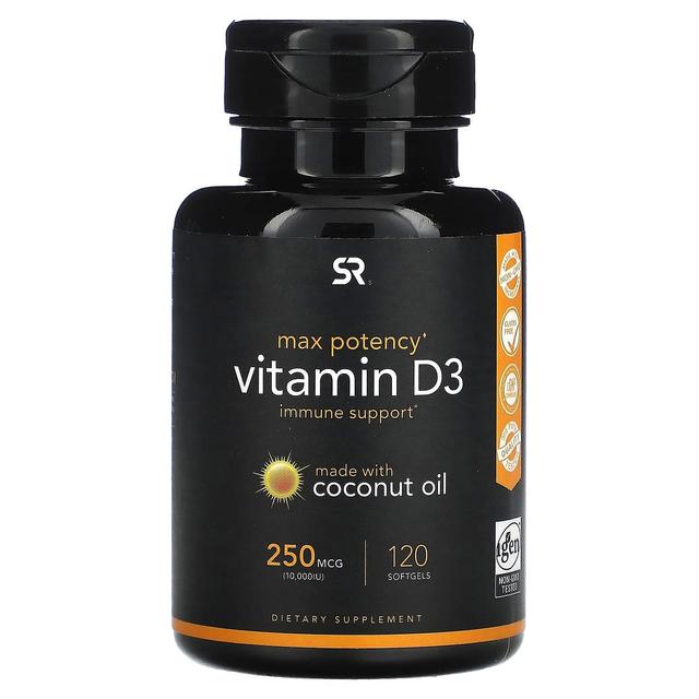 Sports Research, Vitamin D3, 250 mcg (10,000 IU), 120 Softgels on Productcaster.