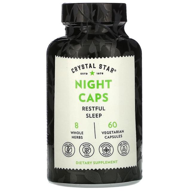 Crystal Star, Night Caps, 60 Vegetarian Capsules on Productcaster.